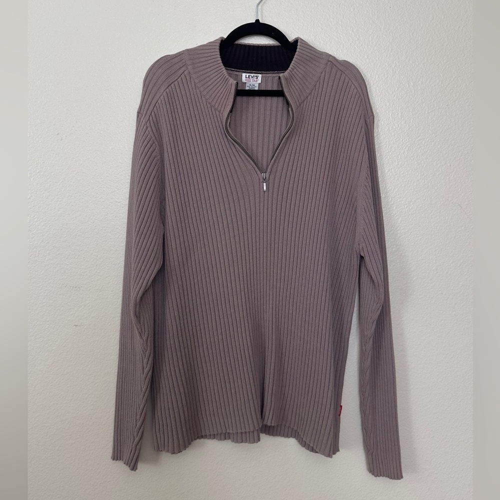 Levi's Beige Ribbed Knit Sweater